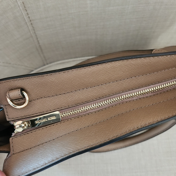 Michael Kors Saffiano Leather Satchel with New Crossbody Straps - Picture 9 of 16